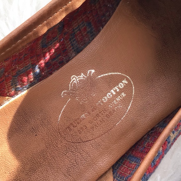 Stubbs and Wootton Palm Beach Needlepoint and Leather Trim Flats Driving Shoes - Picture 8 of 12